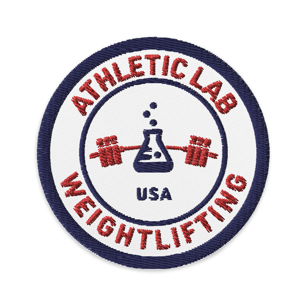 Athletic Lab Weightlifting Embroidered Patch